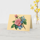  Rozen Verjaardag Wenskaart Kaart (Gele Bloem)