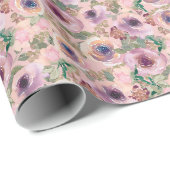 Rozen Verpakkingspapier Cadeaupapier (Rol Hoek)