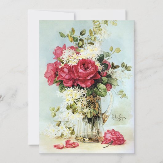 Rozen vers van het Vrijgezellenfeest van de tuin Kaart (Voorkant)