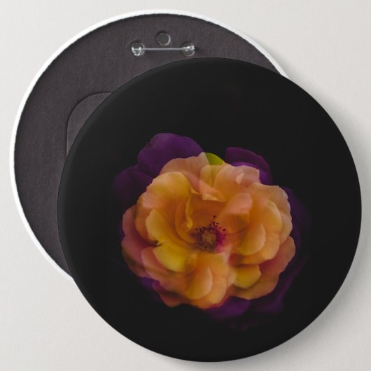 Rozen (versie met dubbele blootstelling) ronde button 6,0 cm (Voorkant /achterkant)