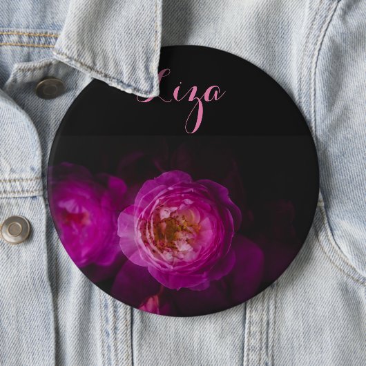 Rozen (versie met dubbele blootstelling) ronde button 6,0 cm (In situ)