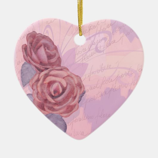  rozen, versierend keramisch ornament (Voorkant)