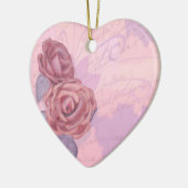  rozen, versierend keramisch ornament (Links)