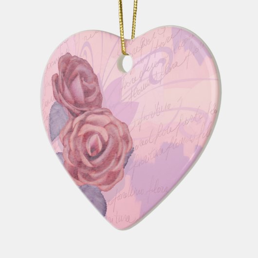  rozen, versierend keramisch ornament (Links)