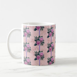  Rozen Vervaagd Antiek Damask Koffiemok