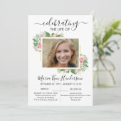 Rozen Viering van de begrafenis van de begrafenis Kaart (Staand voorkant)