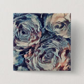 rozen vierkante button 5,1 cm (Voorkant)
