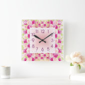 Rozen Vierkante Klok (Huis)