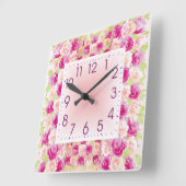 Rozen Vierkante Klok (Hoek)