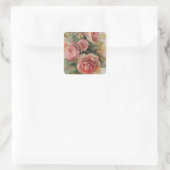 Rozen Vierkante Sticker (Tas)