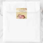  Rozen Vierkante Sticker (Tas)