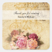  Rozen Vierkante Sticker (Voorkant)