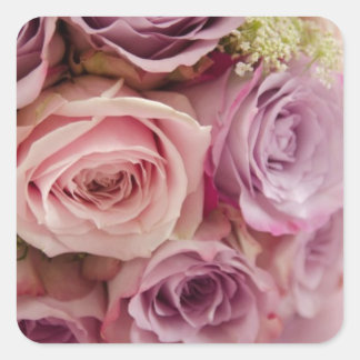 Rozen Vierkante Sticker