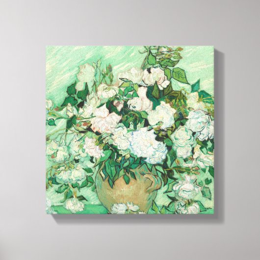 Rozen - Vincent van Gogh Canvas Afdruk (Voorkant)