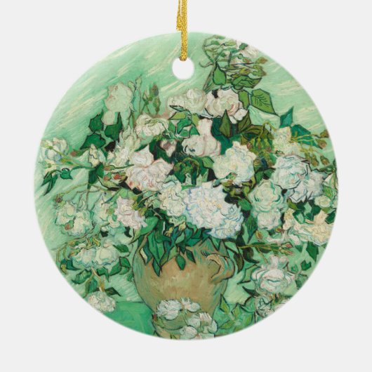 Rozen | Vincent van Gogh Keramisch Ornament (Achterkant)