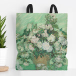 Rozen | Vincent van Gogh Tote Bag<br><div class="desc">Rozen (1890) van de Nederlandse postimpressionist Vincent Van Gogh. Het originele werk is een olie op canvas schilderend een stil leven van witte rozen tegen een lichtgroene achtergrond. Gebruik de ontwerphulpmiddelen om douanetekst toe te voegen of het afbeelding te personaliseren.</div>