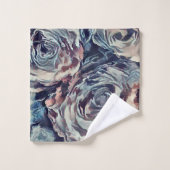 ROZEN , VINTAGE BAD HANDDOEK (Wasdoekje)