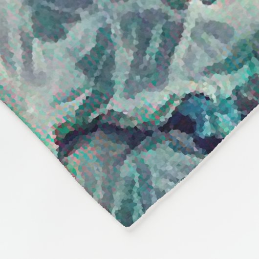  ROZEN , VINTAGE FLEECE DEKEN (Hoek)