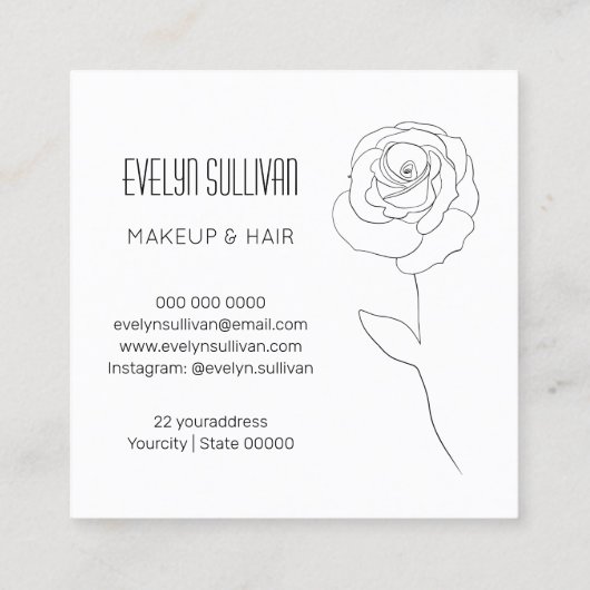 Rozen visitekaartje (Achterkant)