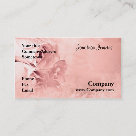 Rozen Visitekaartje (Voorkant)