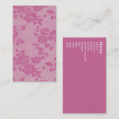 Rozen Visitekaartje (Voorkant / Achterkant)