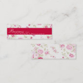 Rozen Visitekaartje Cadeau Label (Voorkant / Achterkant)