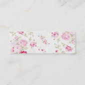 Rozen Visitekaartje Cadeau Label (Achterkant)