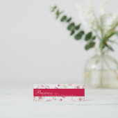 Rozen Visitekaartje Cadeau Label (Staand voorkant)