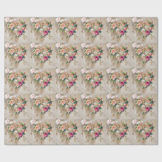 Rozen vlinder Cadeaupapier (Vlak)