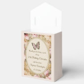 Rozen vlinder, Muzieknoten dank u Bedankdoosjes (Geopend)