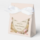  Rozen vlinder, Muzieknoten dank u Bedankdoosjes (Voorkant Zijde)