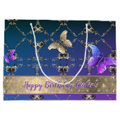  Rozen & Vlinders Cadeauzak Groot Cadeauzakje (Achterkant)