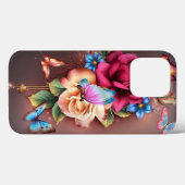 Rozen & vlinders Case-Mate iPhone case (Achterkant (horizontaal))