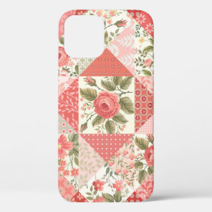 Rozen Vlinders Naadloze Patchwork Case-Mate iPhone Case