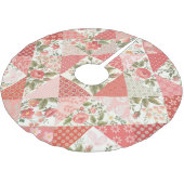 Rozen Vlinders Naadloze Patchwork Kerstboom Rok (Gekanteld)