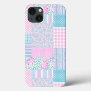 Rozen Vlinders Patchwork Samsung Note 4 Hoesje