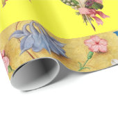 ROZEN, VLOEREN, VEREN, ANGELS EN HOORZITTEN IN GEE CADEAUPAPIER (Rol Hoek)