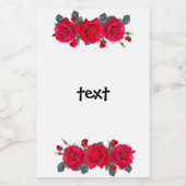 rozen voedselcontainer etiket (Enkel label)