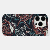 Rozen & Vogels iPhone Case (Achterkant (horizontaal))