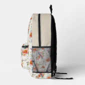 Rozen & Vogels Patroon 3-letter Monogram Bedrukte Rugzak (Rechts)