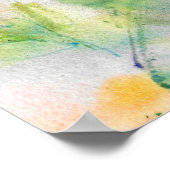 Rozen voor abstracte Waterverf Poster (Hoek)