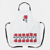 Rozen voor artiesten en ambachtslieden schort (Voorkant)