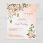 Rozen voor begrotingspastel Marokkaanse lantaarns (Voorkant)