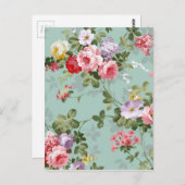 Rozen voor Bleek blauw Briefkaart (Voorkant / Achterkant)