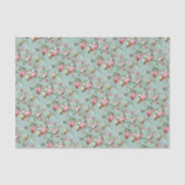 Rozen voor Bleek blauw Tissuepapier (Voorkant)