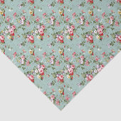 Rozen voor Bleek blauw Tissuepapier (Detail)