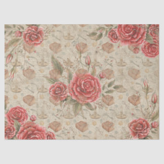 Rozen voor boekenliefhebbers Tissue Paper Tissuepapier