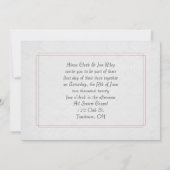 rozen voor bruiloft en ijshart in getextureerd lij kaart (Achterkant)