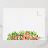 Rozen voor de beste moeder! folie feestdagen briefkaart (Achterkant)