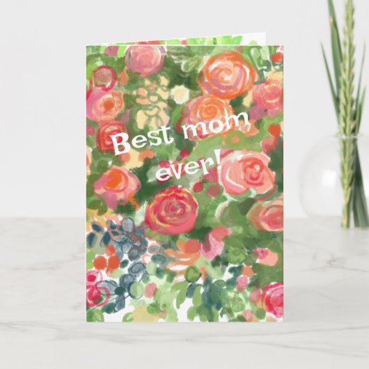 rozen voor de beste moeder ooit! kaart (Voorkant)